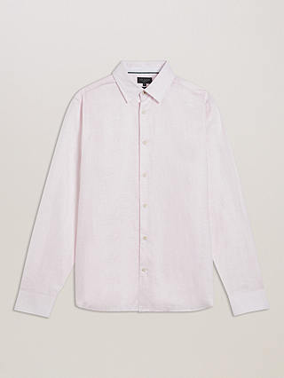 Ted Baker Romeos Long Sleeve Shirt, Pink Mid