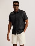 Ted Baker Palomas Short Sleeve Shirt, Black Black