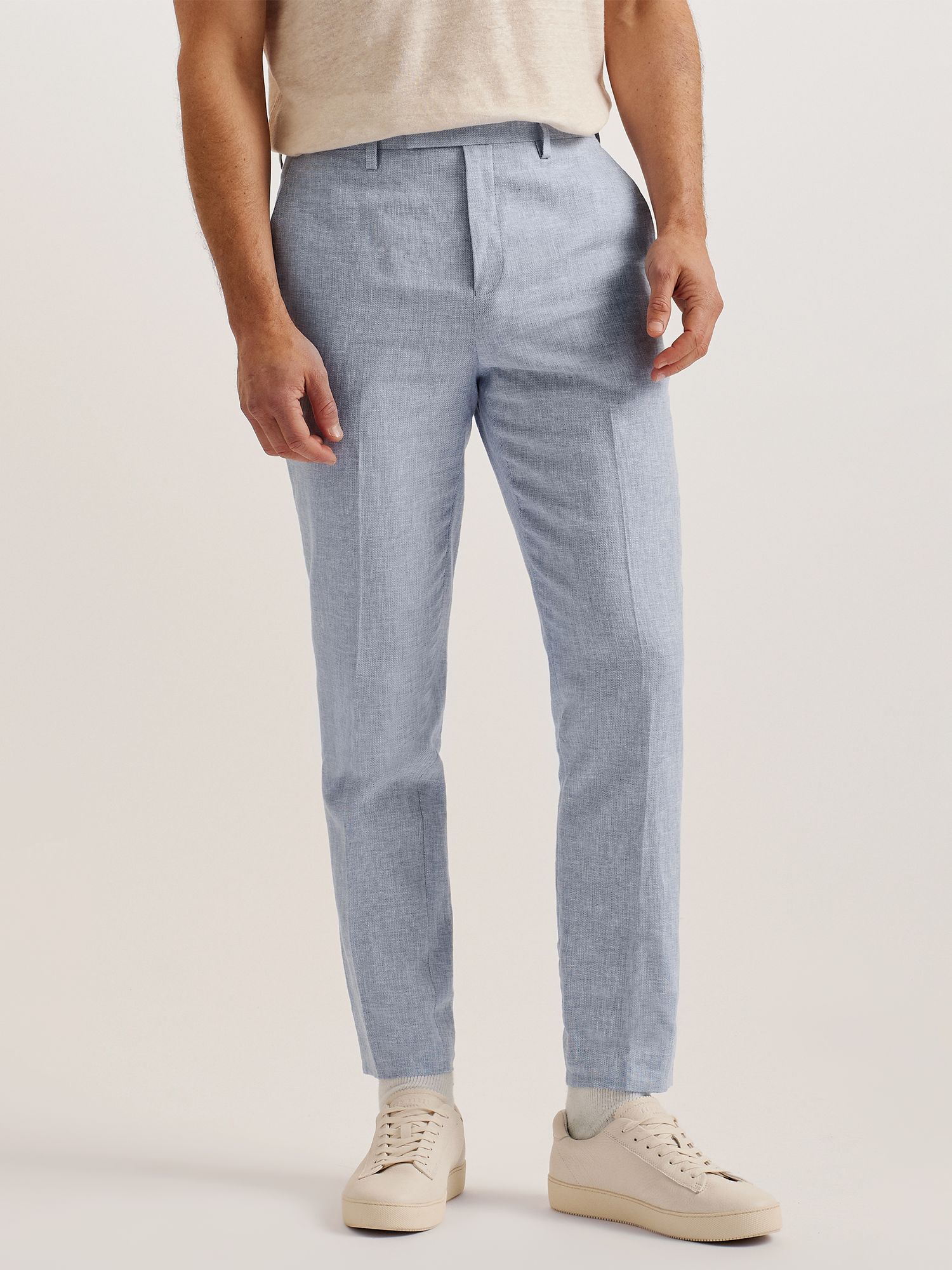 Ted Baker Damaskt Slim Cotton Linen Trousers