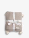 The Little Tailor Pom Pom Baby Blanket, Fawn