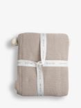 The Little Tailor Pom Pom Baby Blanket, Fawn