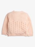 The Little Tailor Baby Cotton Pointelle Knit Cardigan, Pink