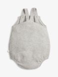 The Little Tailor Baby Cotton Knit Romper, Grey