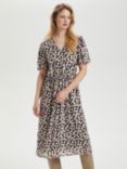 Soaked In Luxury Lettice Brushed Bloom Floral Dress, Black