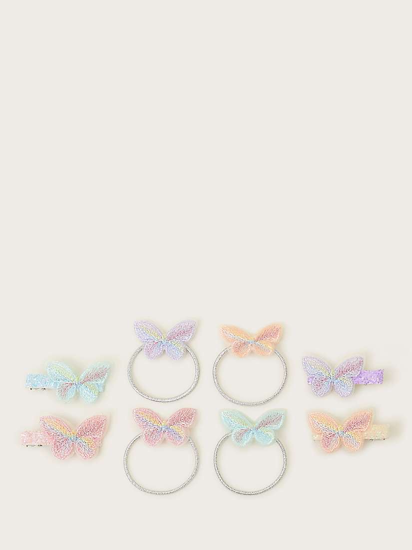 Buy Monsoon Kids' Butterfly Embroidered Hair Accessory Set, Multi Online at johnlewis.com