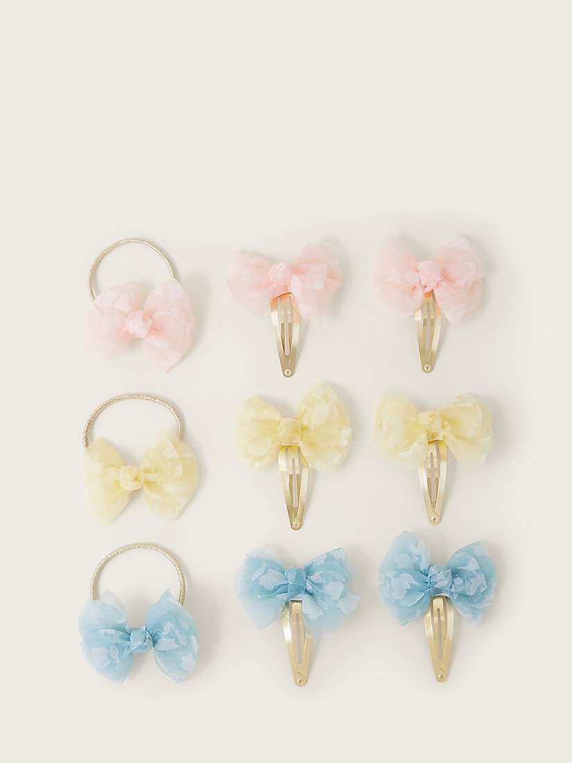 Buy Monsoon Kids' Lacey Bow Hair Accessory Set, Multi Online at johnlewis.com