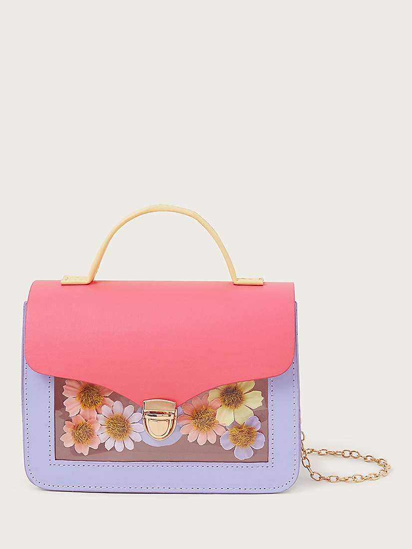 Buy Monsoon Kids' Floral Colour Block Bag, Multi Online at johnlewis.com