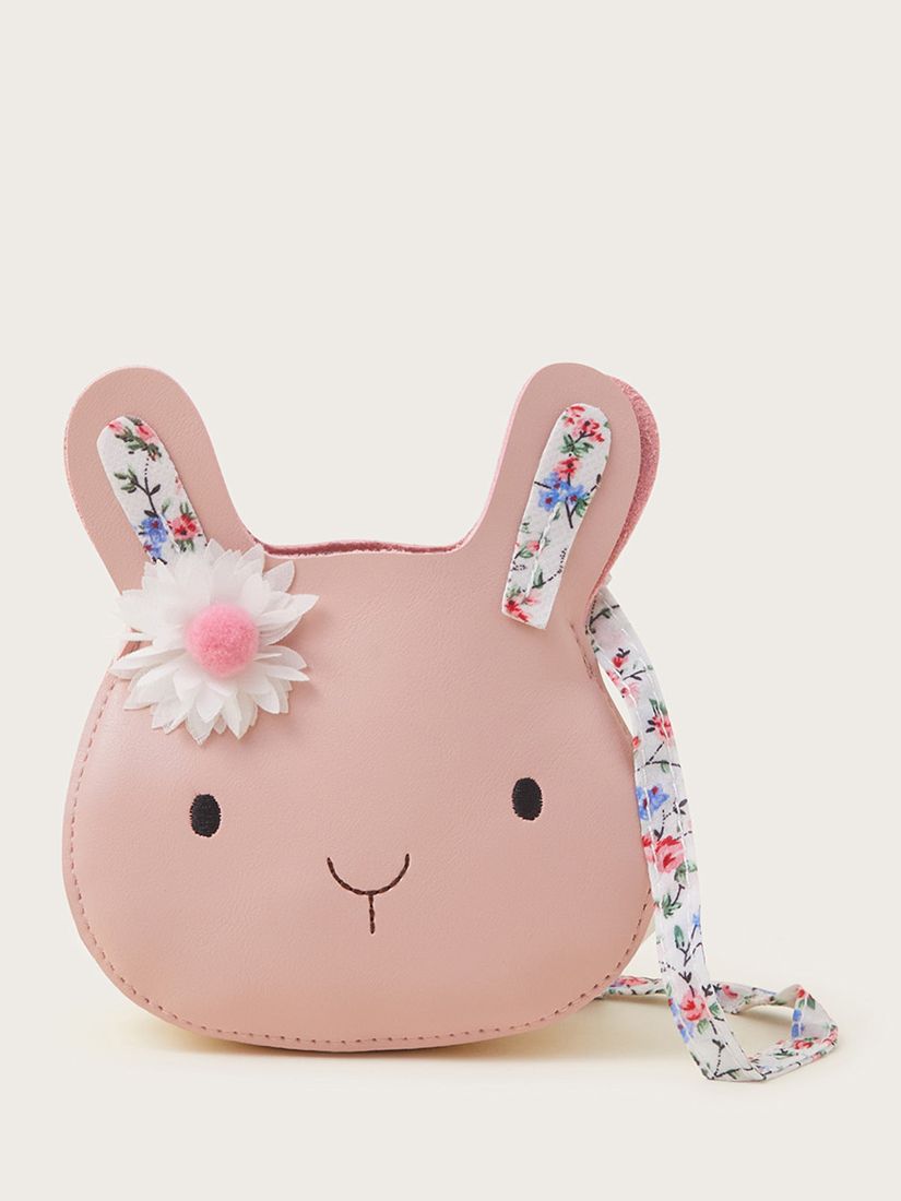 Monsoon Kids' Bunny Bloom Bag, Pink/White, One Size