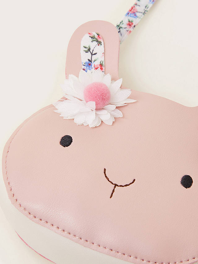 Monsoon Kids' Bunny Bloom Bag, Pink/White