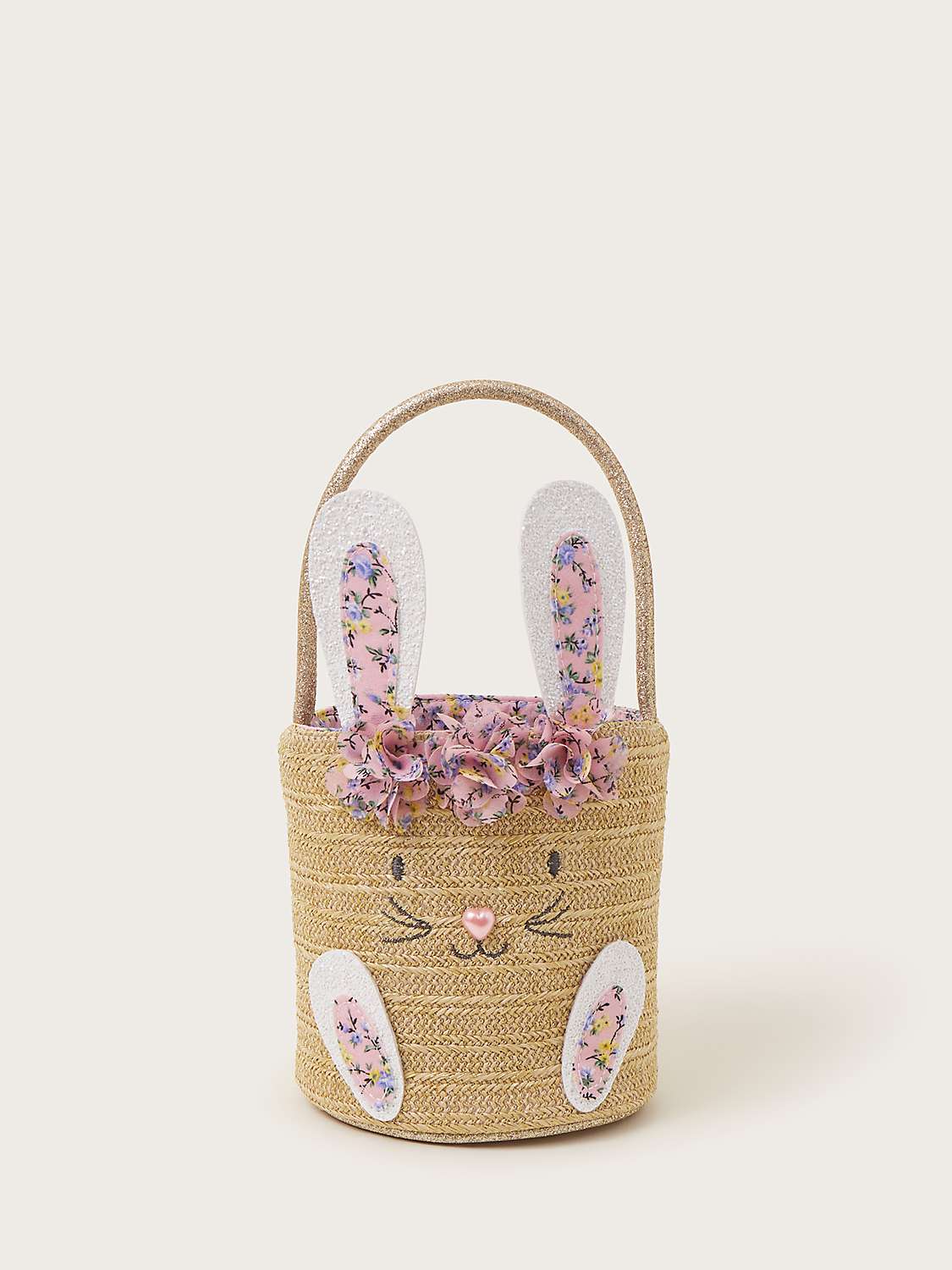 Buy Monsoon Kids' Ditsy Bunny Basket, Multi Online at johnlewis.com