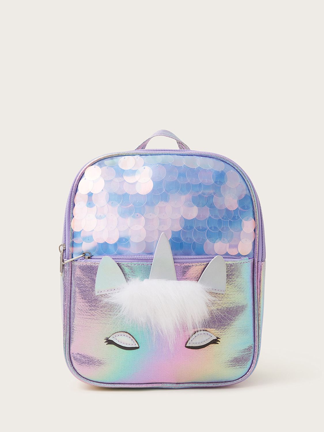 Monsoon Kids' Jazzy Unicorn Backpack, Lilac, One Size