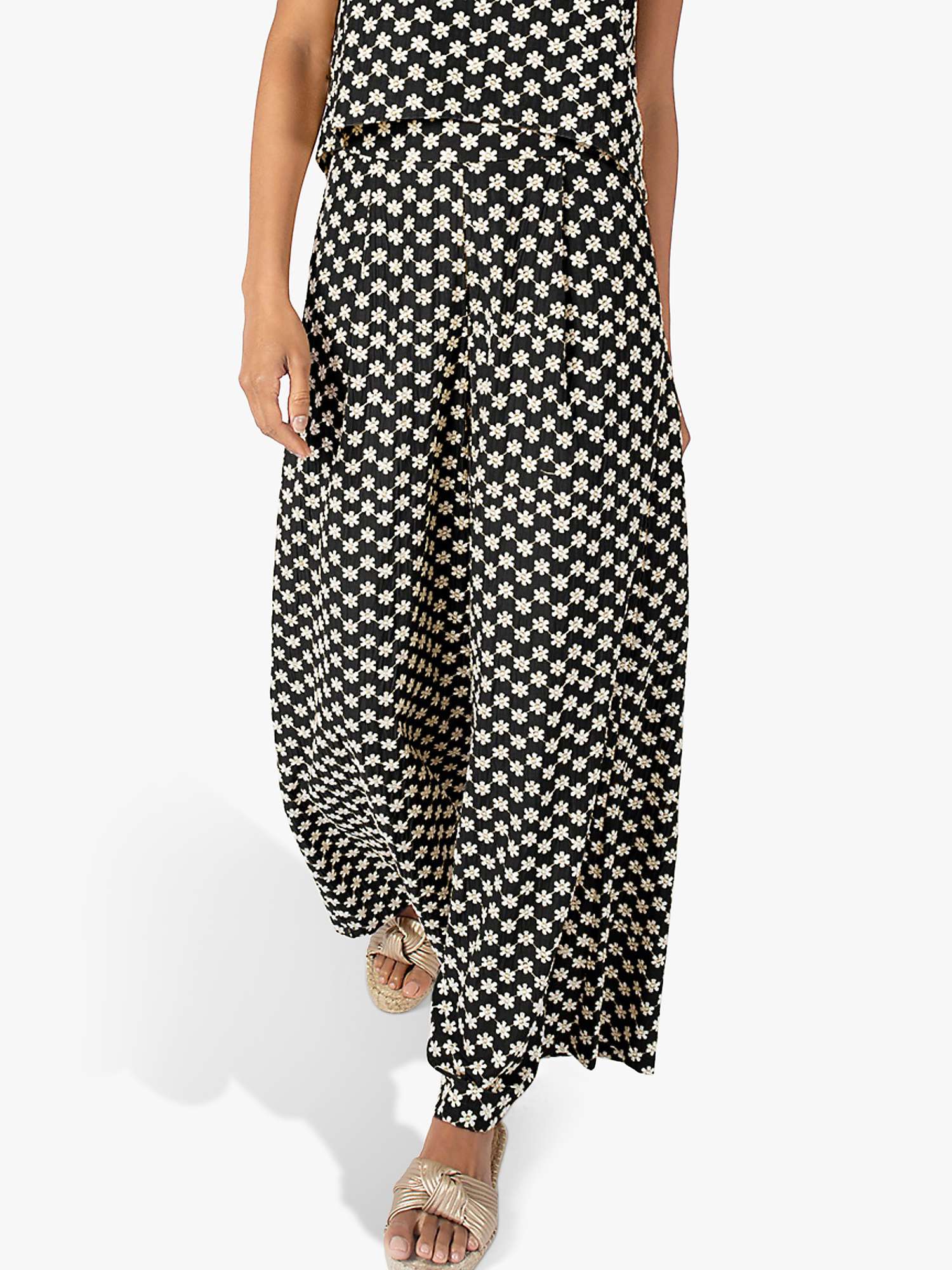Buy Traffic People The Chorus Evie Ditsy Floral Print Wide Leg Trousers Online at johnlewis.com