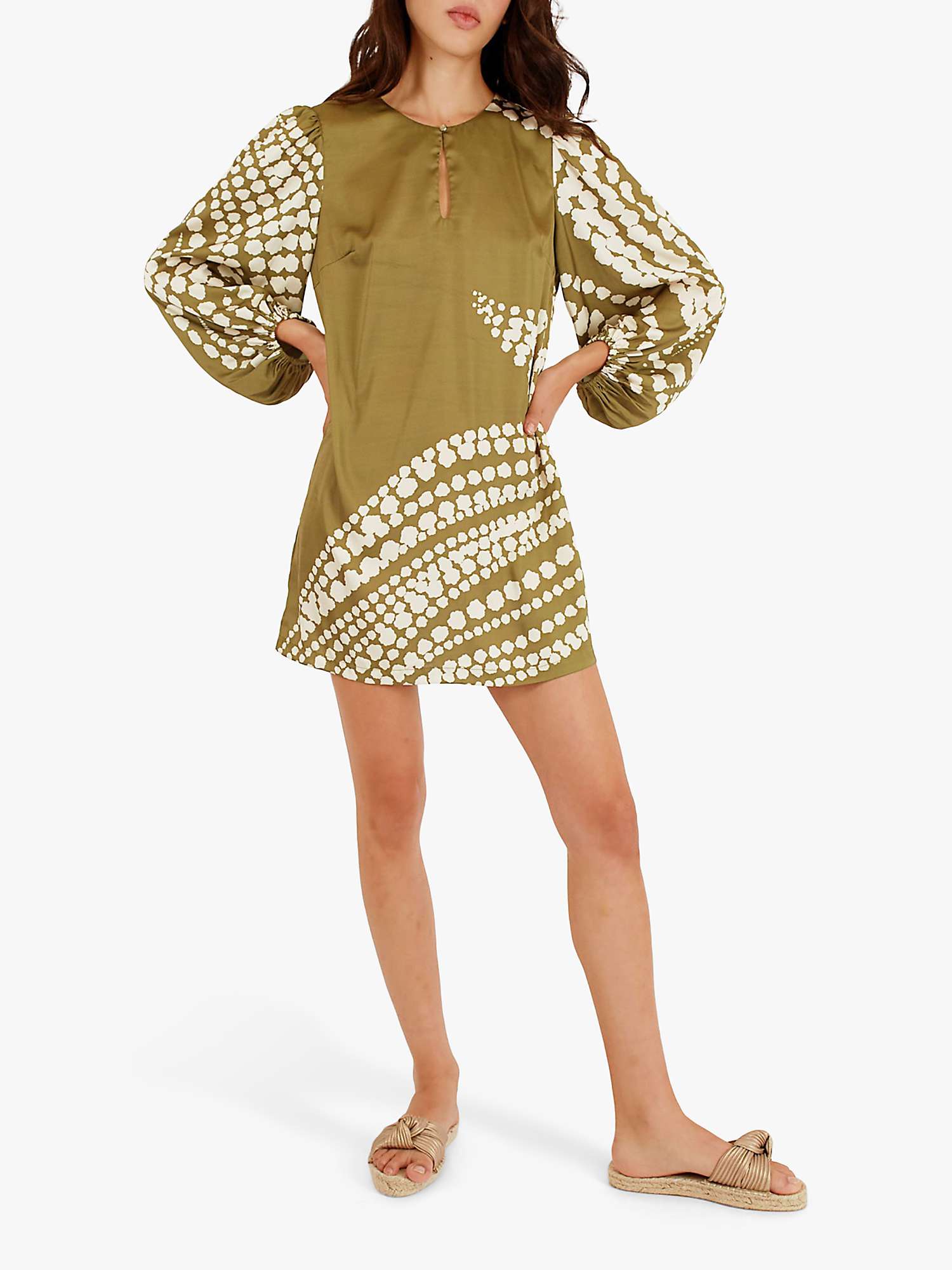 Buy Traffic People The Odes Mia Silk Blend Mini Dress Online at johnlewis.com