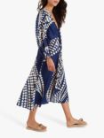 Traffic People The Odes Betsy Silk Blend Dress, Blue