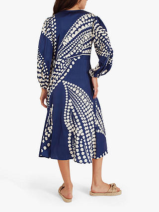 Traffic People The Odes Betsy Silk Blend Dress, Blue