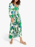 Traffic People The Big Year Aurora Silk Blend Dress, Green