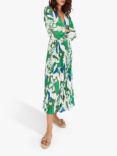 Traffic People The Big Year Aurora Silk Blend Dress, Green