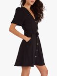 Traffic People Betty Rogue Rumours Belted Mini Dress, Black