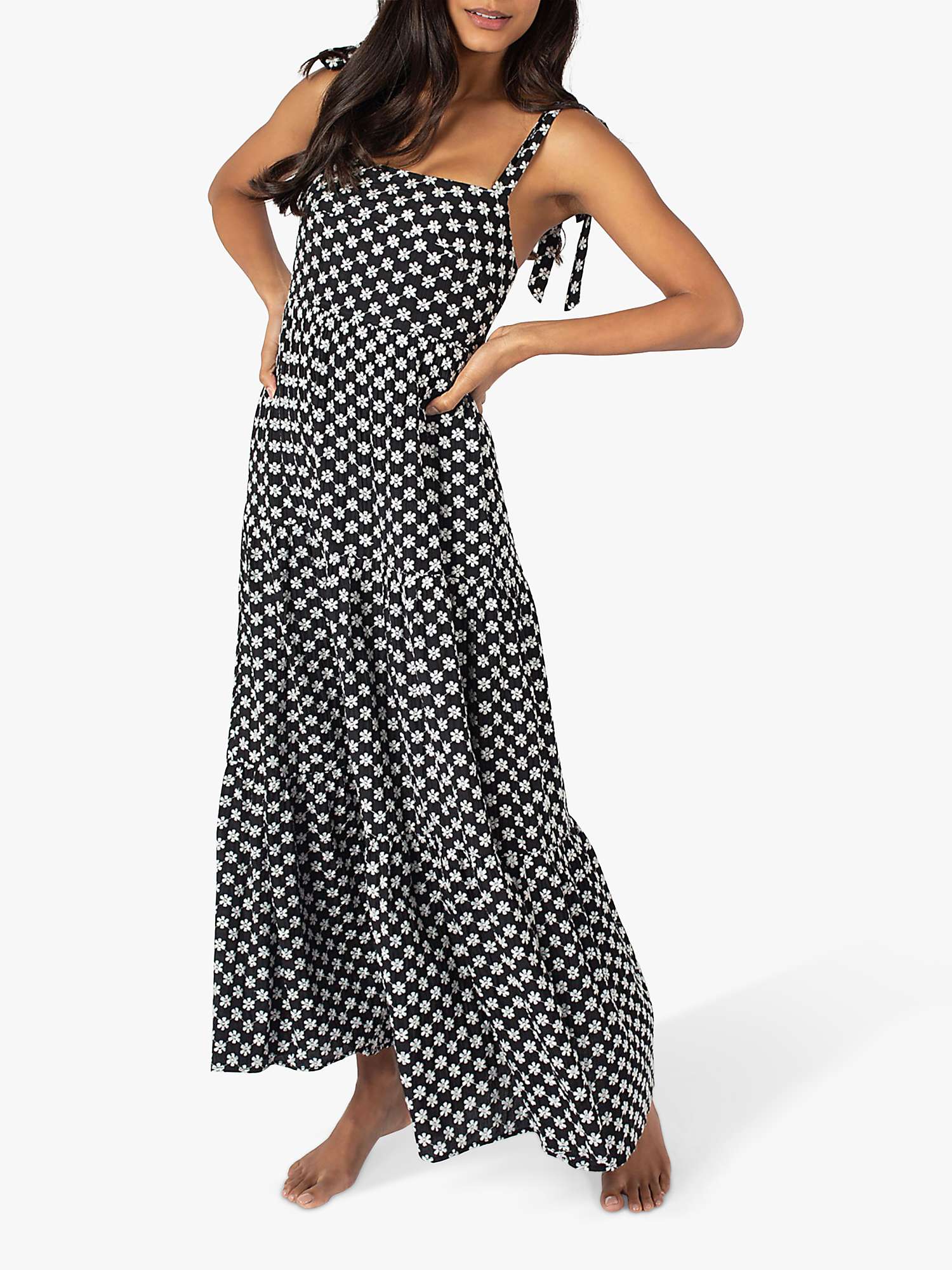 Buy Traffic People The Chorus Lily Cotton Dress, Black Online at johnlewis.com