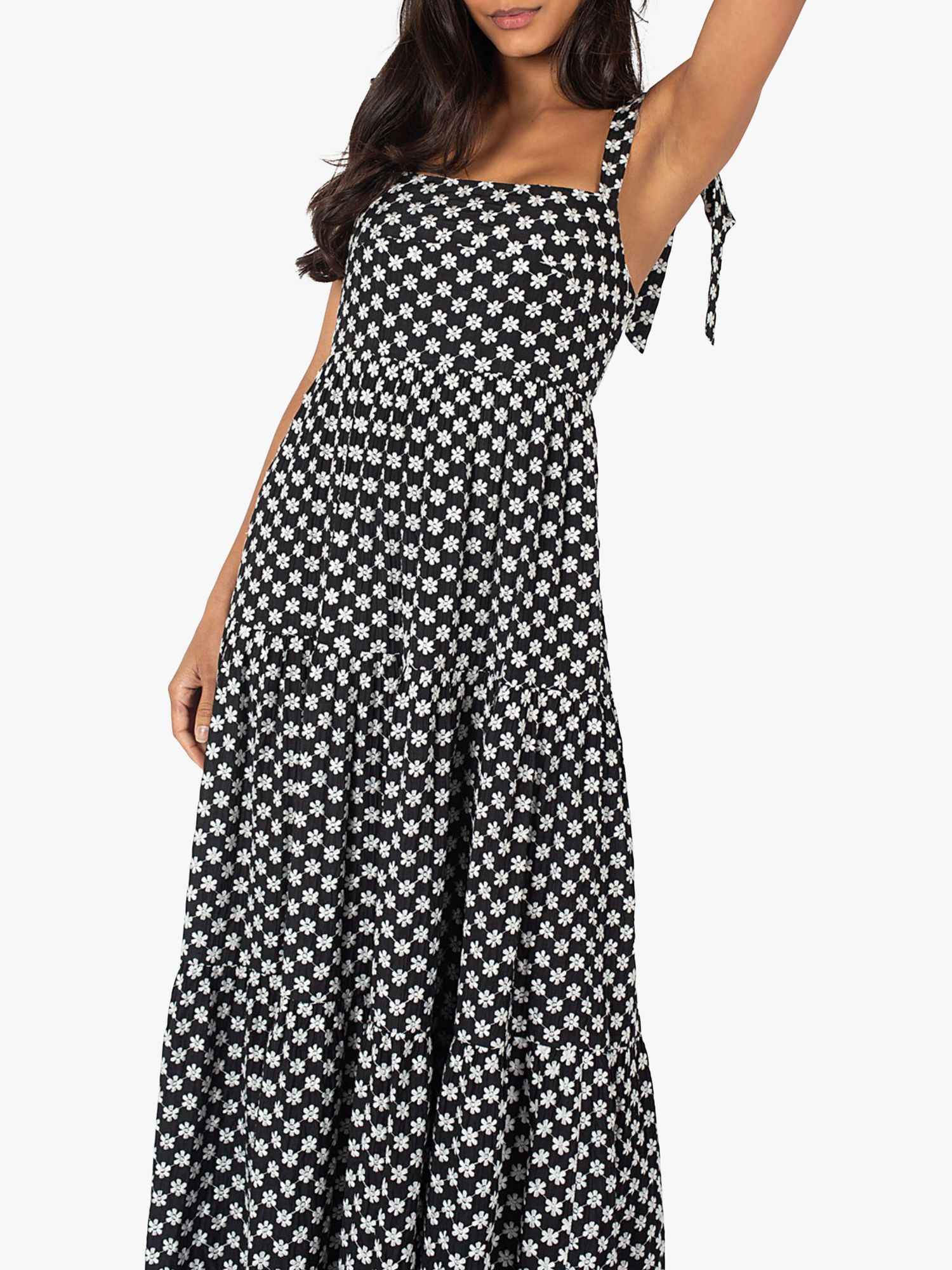 Buy Traffic People The Chorus Lily Cotton Dress, Black Online at johnlewis.com