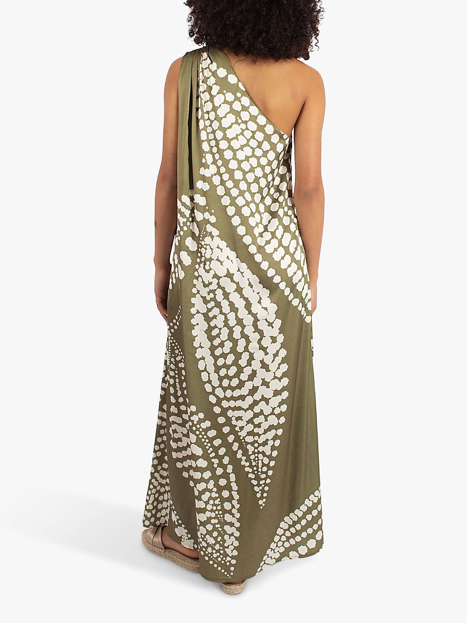 Buy Traffic People The Odes Gia Maxi Dress, Olive Online at johnlewis.com