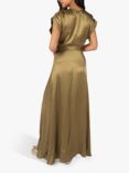 Traffic People Breathless Claude Wrap Maxi Dress, Olive