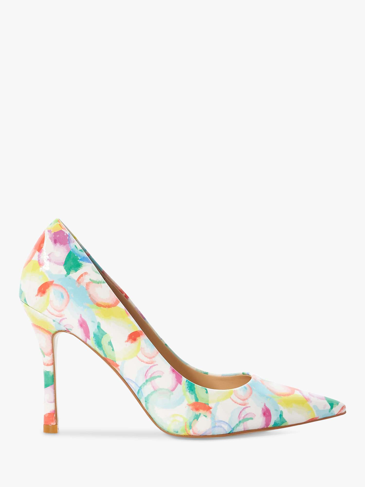 Buy Dune Advert Bubble Print Patent High Heeled Court Shoes, Multi Online at johnlewis.com
