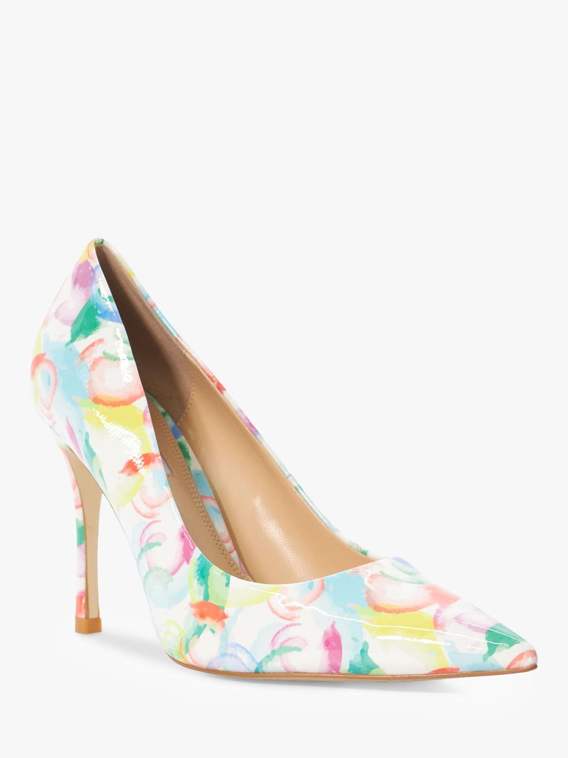 Buy Dune Advert Bubble Print Patent High Heeled Court Shoes, Multi Online at johnlewis.com