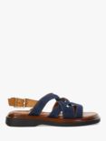 Dune Leebra Denim Strappy Sandals, Navy, Navy