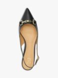 Dune Wide Fit Hopeful Snaffle Trim Slingback Pumps