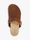 Dune Gracella Suede Footbed Mules, Brown