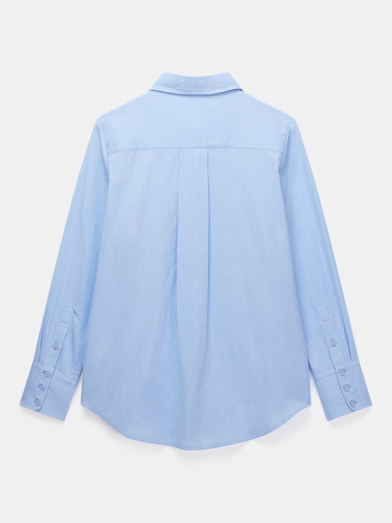 Buy Mint Velvet Oversized Cotton Shirt, Pale Blue Online at johnlewis.com