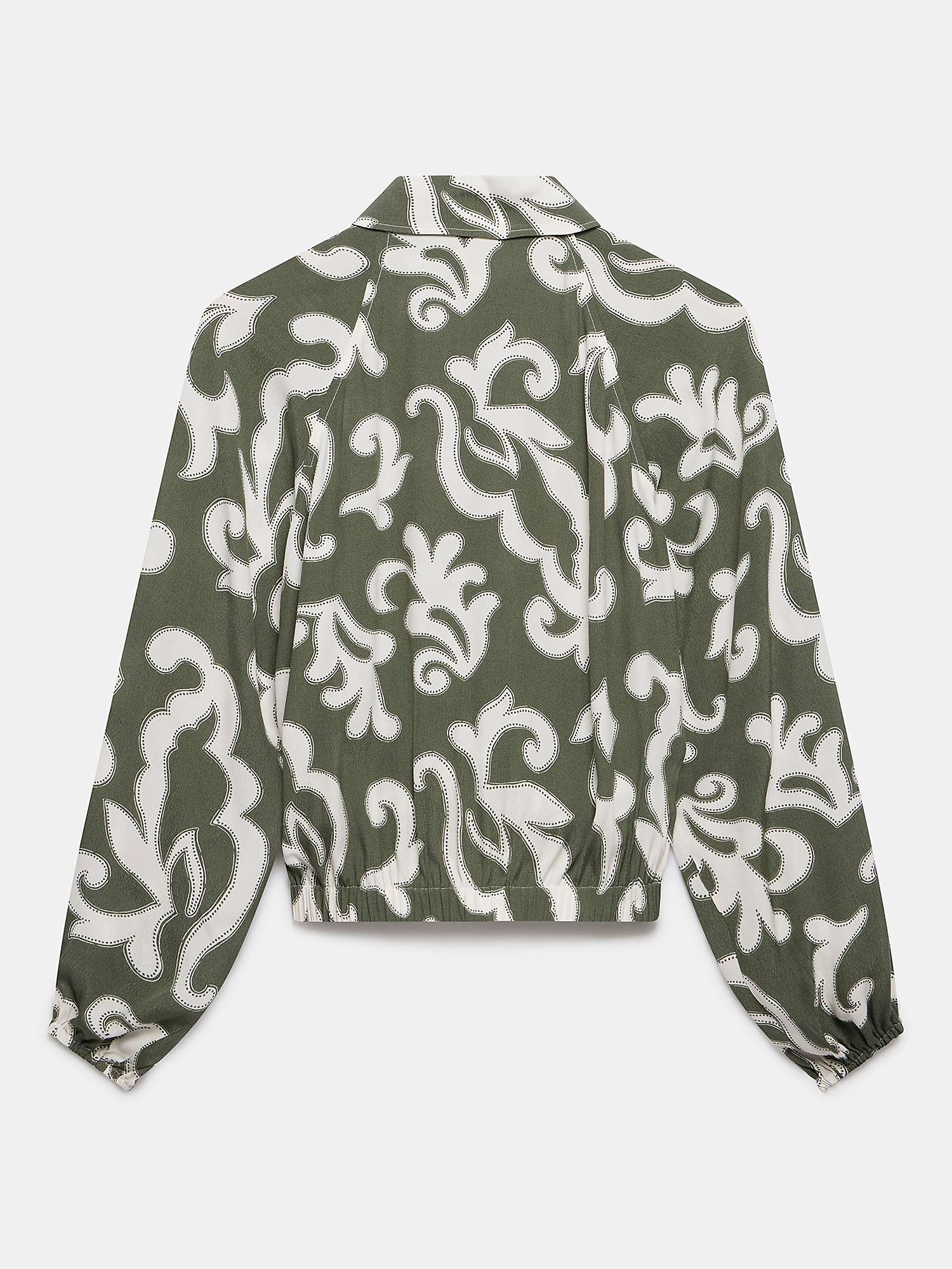 Buy Mint Velvet Cropped Shirt, Khaki Online at johnlewis.com