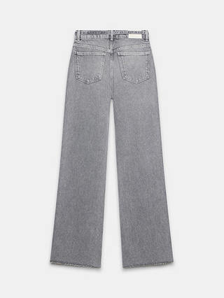 Mint Velvet Wide Leg Jeans, Grey