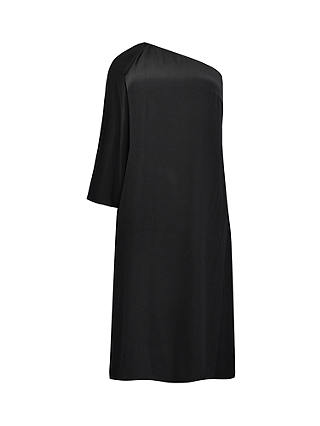 Live Unlimited Curve One Shoulder Midi Dress, Black