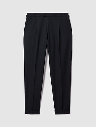 Reiss Valentine Hopsack Trousers, Navy