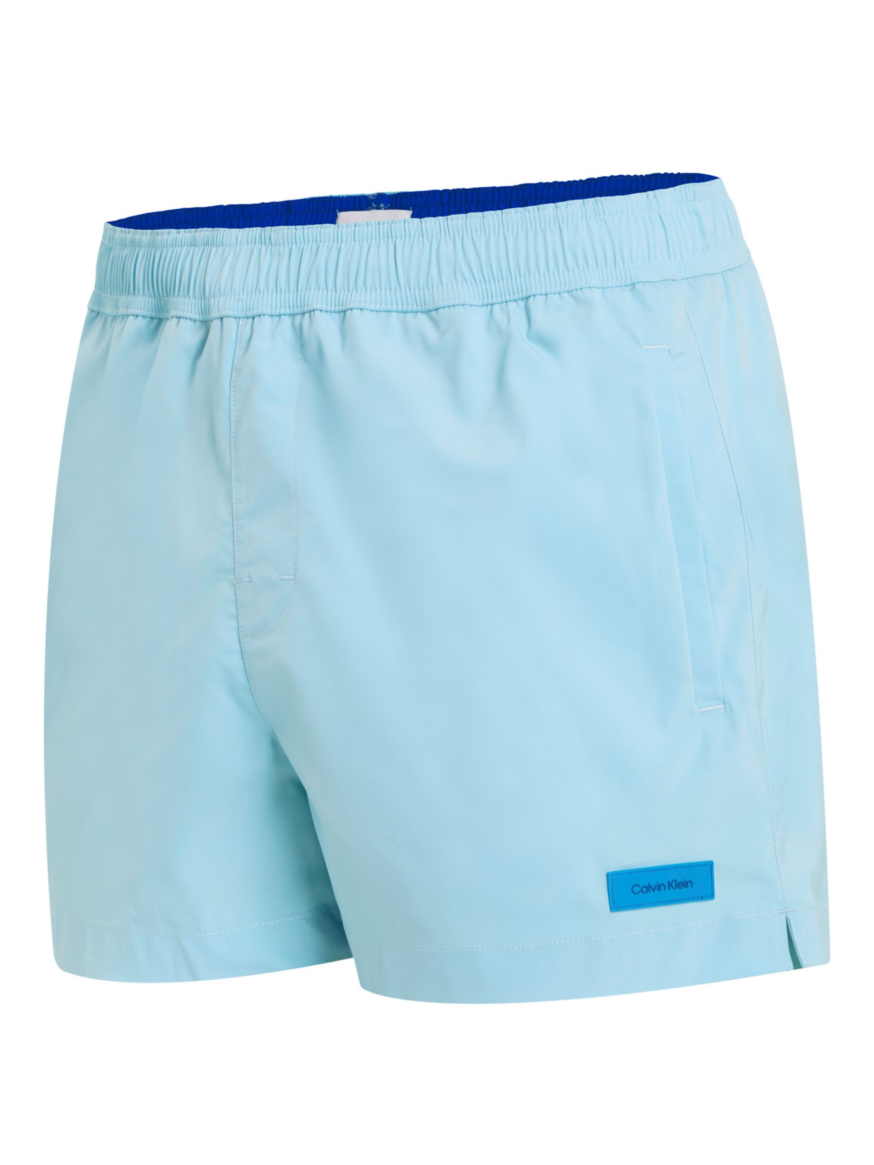 Buy Calvin Klein Drawstring Swim Shorts, Blue Online at johnlewis.com