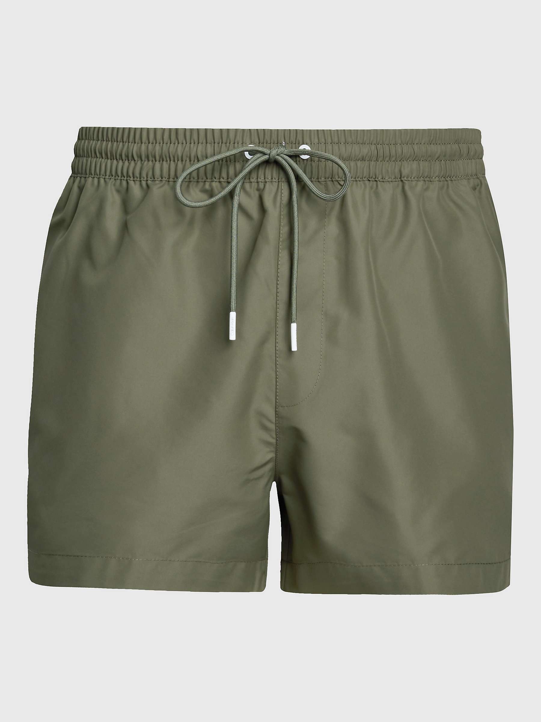 Buy Calvin Klein Drawstring Swim Shorts, Battle Green Online at johnlewis.com