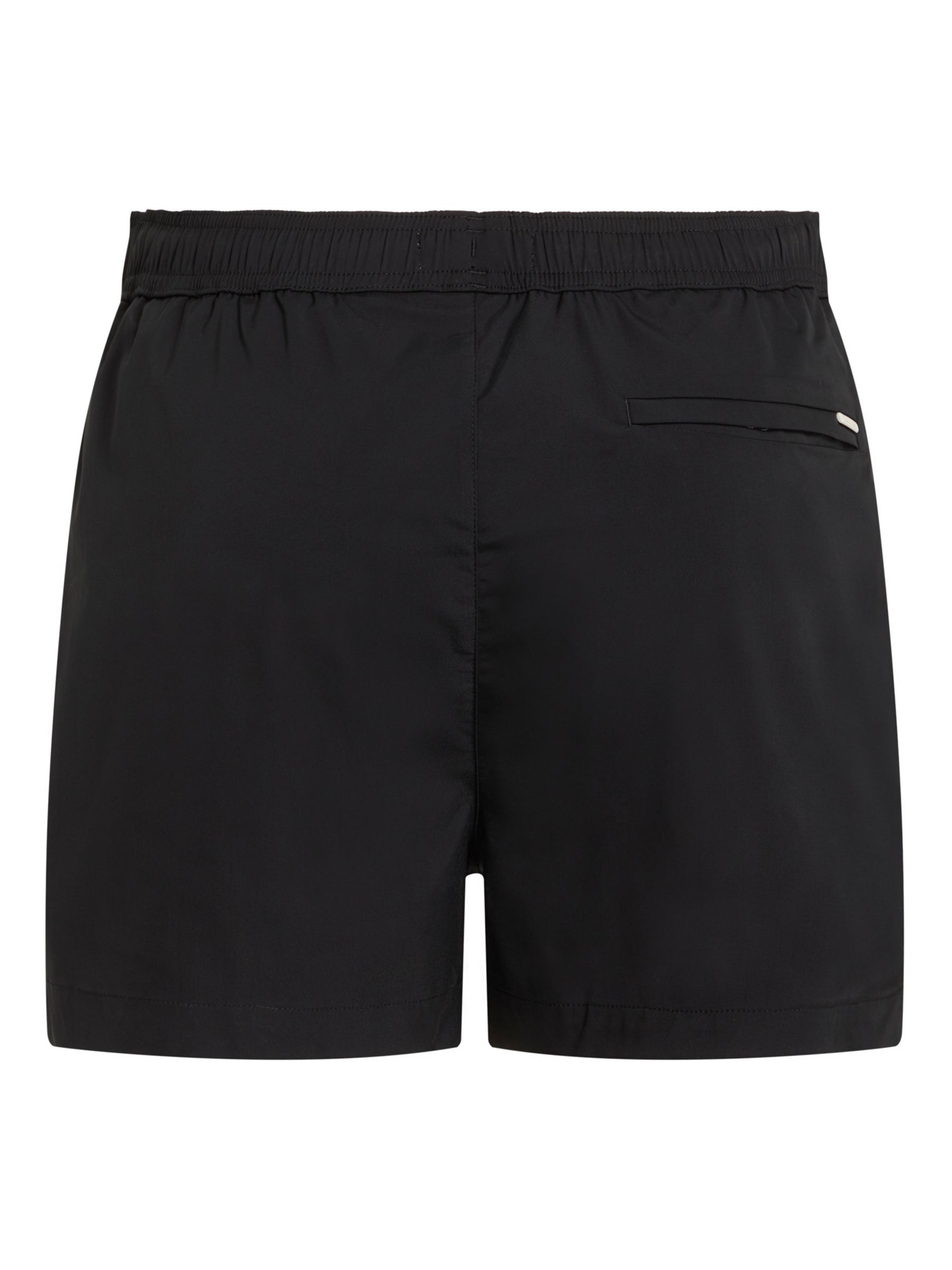 Calvin Klein Logo Drawstring Swim Shorts, Black at John Lewis & Partners