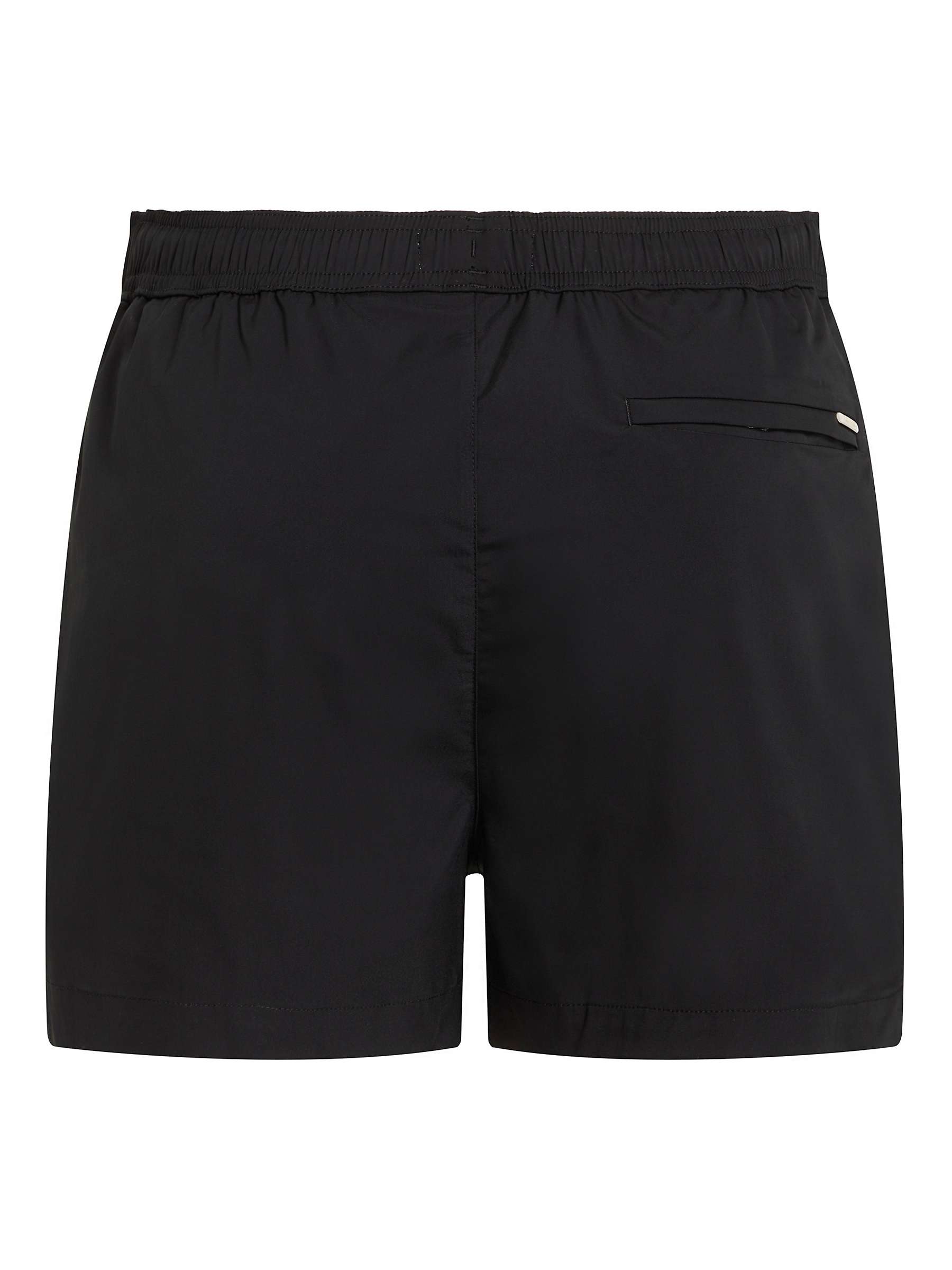 Buy Calvin Klein Logo Drawstring Swim Shorts, Black Online at johnlewis.com