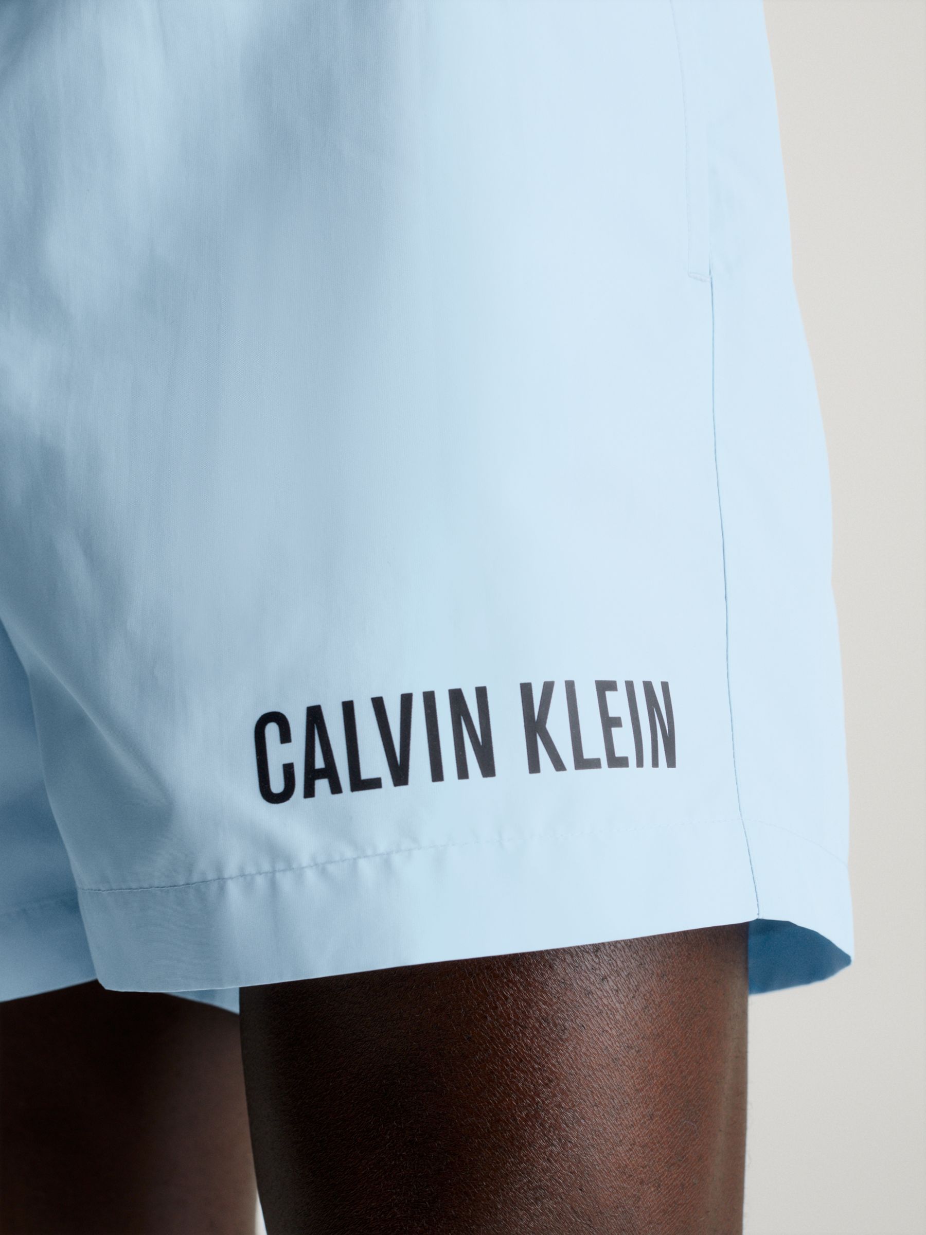 Calvin Klein Double Waistband Swim Shorts, Powder Aqua, L