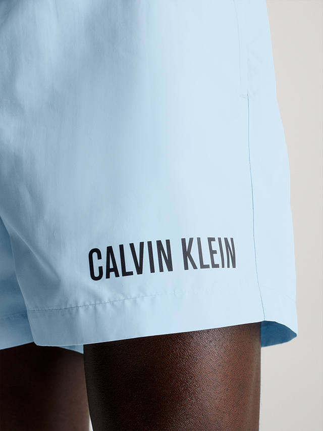 Calvin Klein Double Waistband Swim Shorts, Powder Aqua