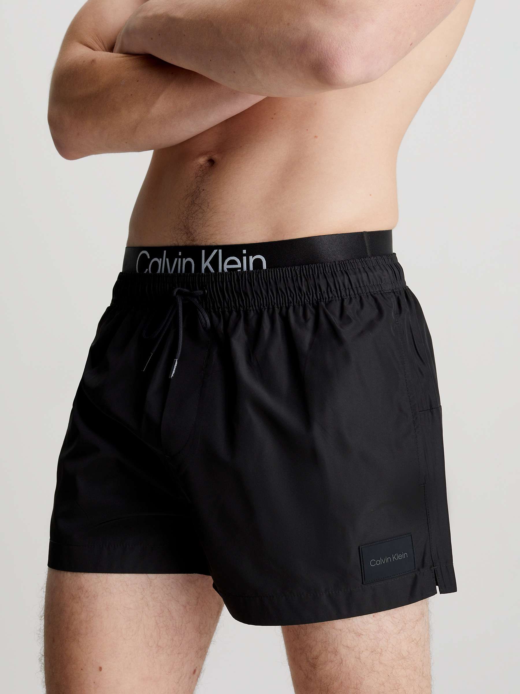 Buy Calvin Klein Double Waistband Swim Shorts Online at johnlewis.com