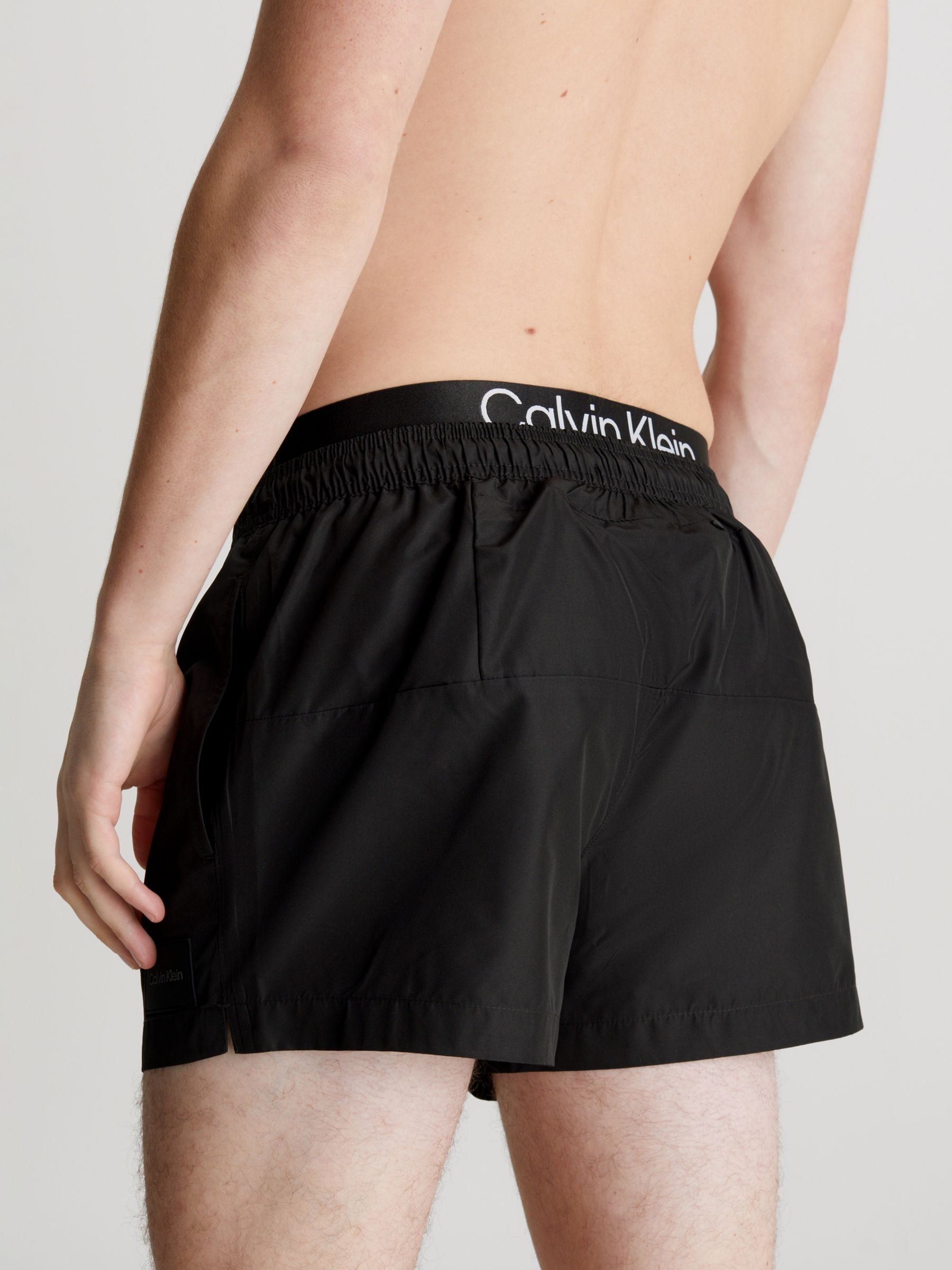 Calvin Klein Double Waistband Swim Shorts, Pvh Black, L