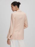 Reiss Eve Double Breasted Blazer, Pink