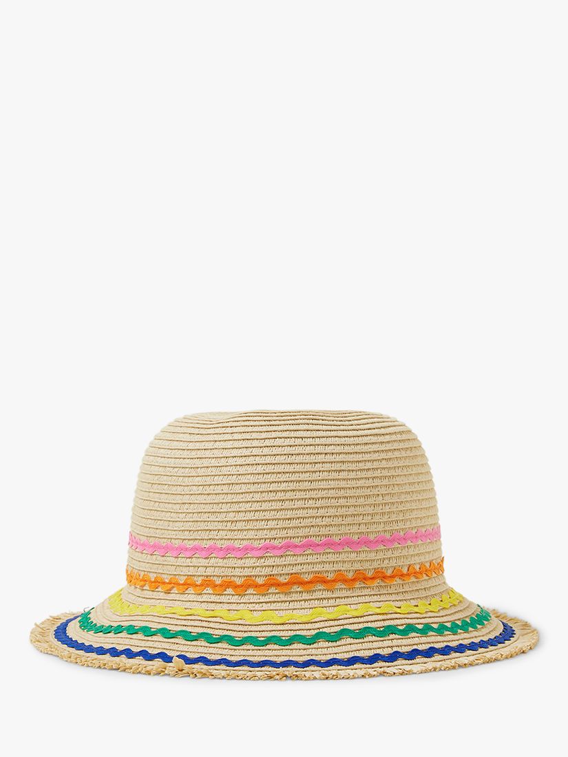 Angels by Accessorize Kids' Ric Rac Sun Hat, Natural, One Size