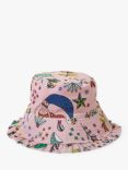 Angels by Accessorize Kids' Mermaid Print Bucket Hat, Pink/Multi