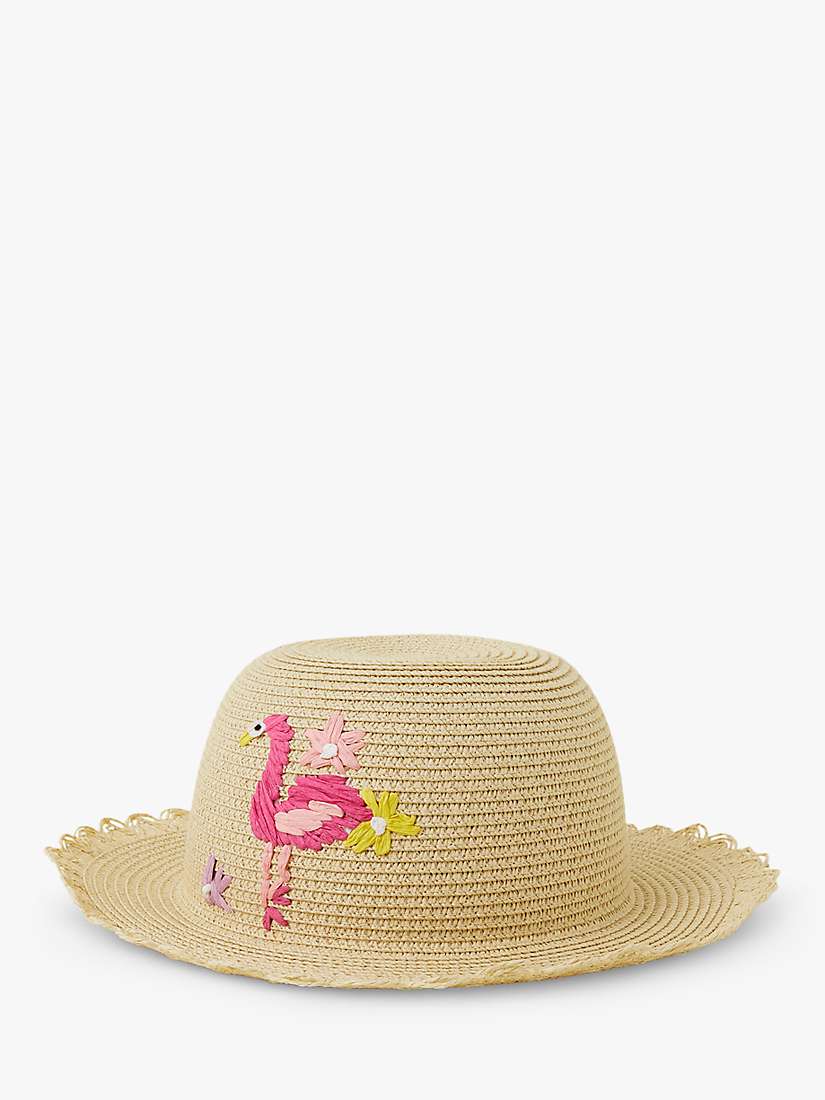 Buy Angels by Accessorize Kids' Flamingo Floppy Sun Hat, Multi Online at johnlewis.com