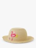 Angels by Accessorize Kids' Flamingo Floppy Sun Hat, Multi