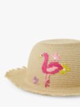 Angels by Accessorize Kids' Flamingo Floppy Sun Hat, Multi